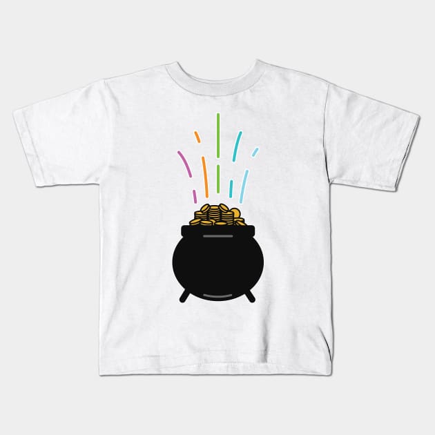 Pot Of Gold Kids T-Shirt by TinymommaDesigns